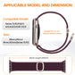 TOCOL Compatible with Apple Watch Bands for Women Men Braided Stretchy Band