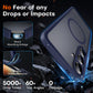 TOCOL for Samsung Galaxy S25 Case, Compatible with MagSafe, Blue