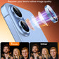 TOCOL Camera Lens Protector for iPhone 17 Tempered Glass HD Individual Scratch Resistant Camera Cover Accessories Case Friendly 2 Pack（Light Blue）