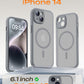 TOCOL for iPhone 14 Case, Compatible with MagSafe, Gray