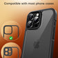 TOCOL for 2 Pack iPhone 14 Pro Max Camera Lens Protector/iPhone 14 Pro Camera Lens Protector Tempered Glass HD Individual Scratch Resistant Cover Accessories Case Friendly（Black）