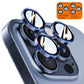 TOCOL for iPhone 15 Pro Max Camera Lens Protector/iPhone 15 Pro Camera Lens Protector Tempered Glass HD Individual Scratch Resistant Cover Accessories Case Friendly 2 Pack（Dark Blue）