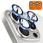 TOCOL for iPhone 16 Pro Max Camera Lens Protector/iPhone 16 Pro Camera Lens Protector Tempered Glass HD Individual Scratch Resistant Cover Accessories Case Friendly 2 Pack（Light Blue）