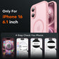 TOCOL for iPhone 16 Case, Compatible with MagSafe, Light Pink