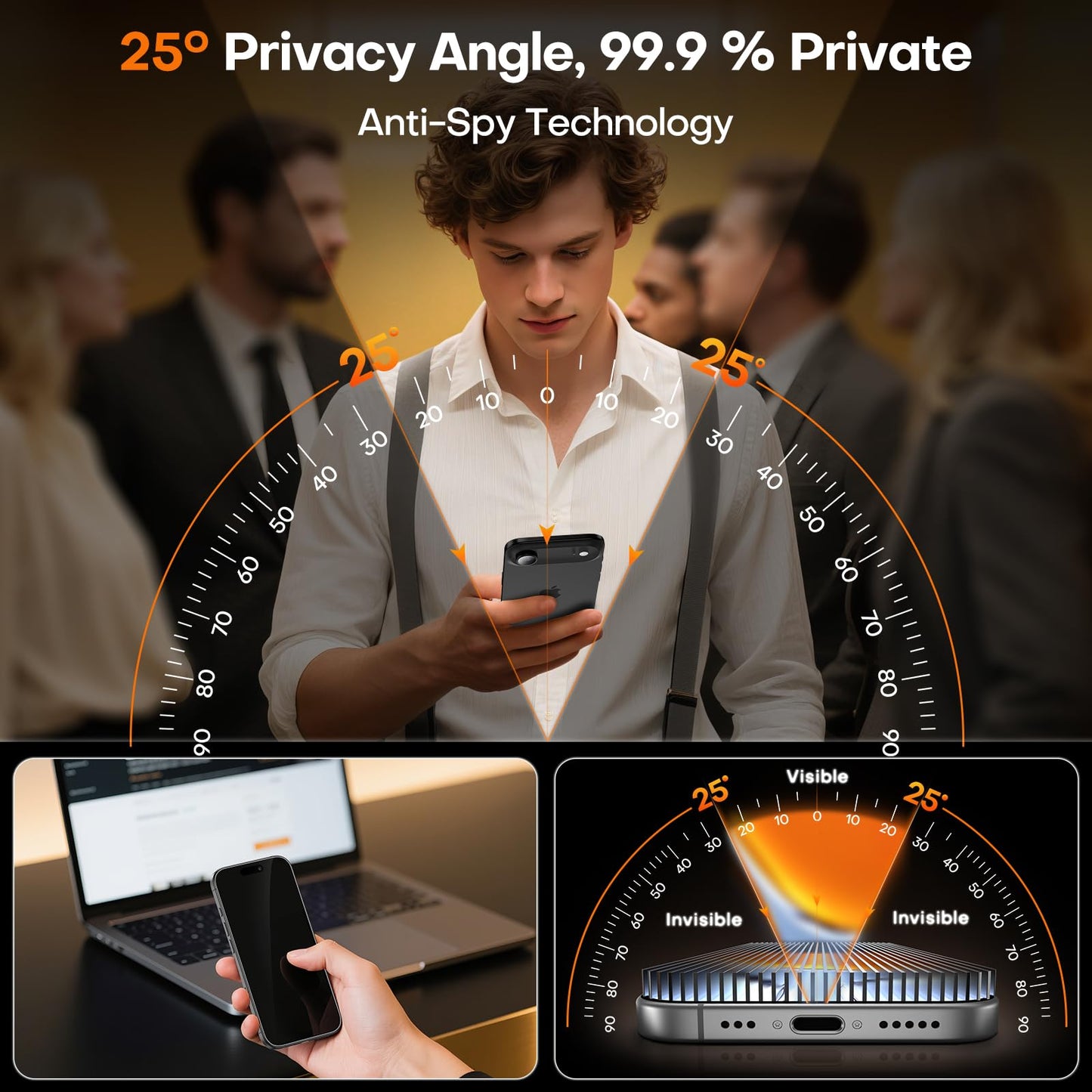 TOCOL for iPhone Air Privacy Screen Protector