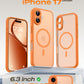 TOCOL for iPhone 17 Case, Compatible with MagSafe, Orange