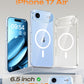 TOCOL for iPhone Air Case Clear, Upgraded Full Camera Protection, Compatible with Magsafe Charger, Shockproof Magnetic Phone Case for iPhone 17 Air 6.5 inch, Anti-Yellowing (Clear)
