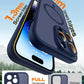 TOCOL Magnetic for iPhone 14 Pro Case, Upgraded [Full Camera Protection], Fit for MagSafe, [Military Grade Drop Tested] Translucent Matte Back Cover 6.1", Midnight Blue