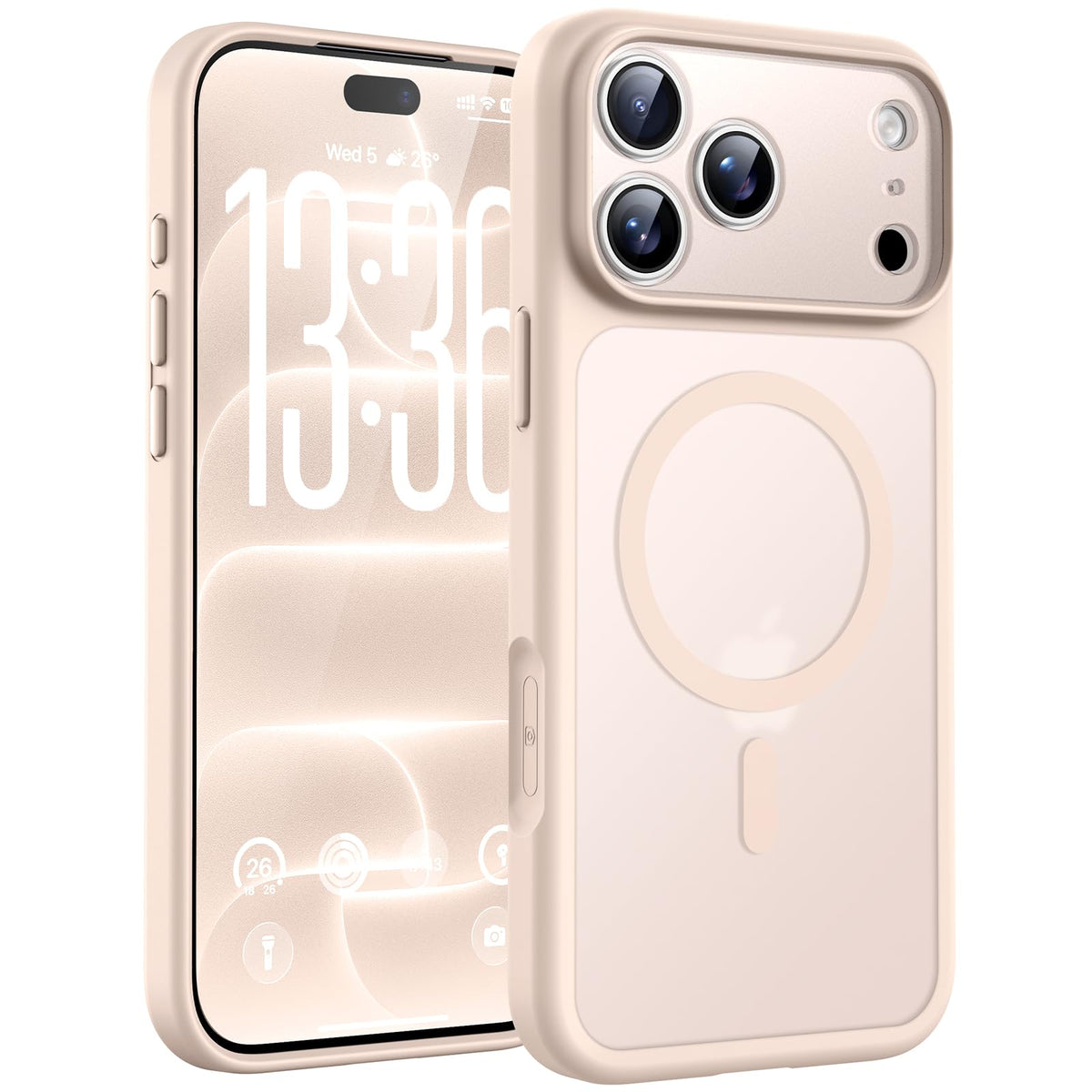 TOCOL for iPhone 18 Pro Max Case, Compatible with MagSafe, Desert
