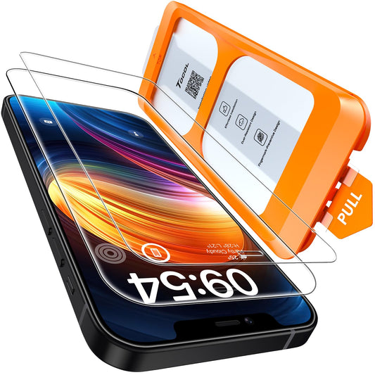 TOCOL for iPhone 12 / iPhone 12 Pro Screen Protector, Clear