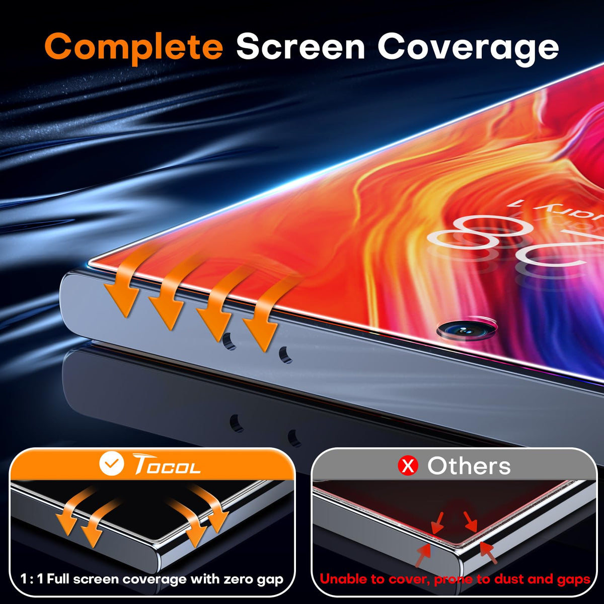 TOCOL for Samsung Galaxy S24 Ultra Screen Protector