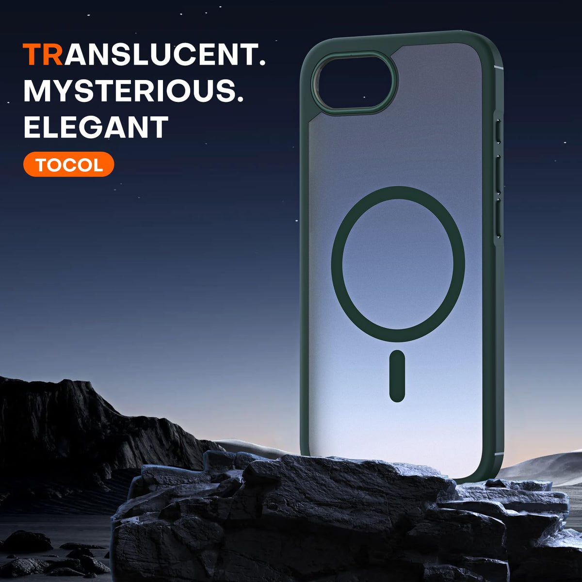 TOCOL for iPhone 17e/16e Case, Compatible with MagSafe, Alpine Green