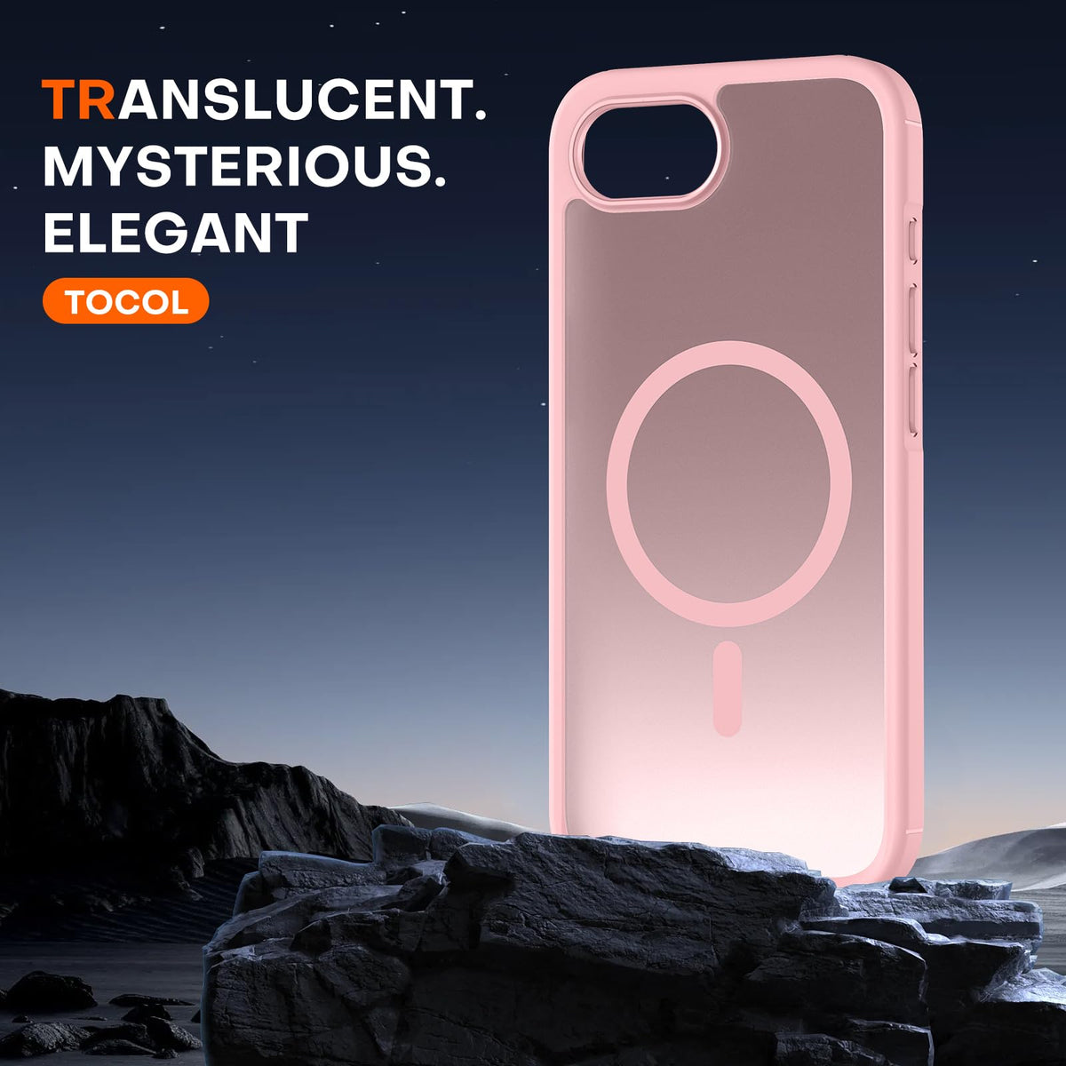 TOCOL for iPhone 17e Case, Compatible with MagSafe, Light Pink