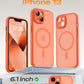 TOCOL for iPhone 13 Case, Compatible with MagSafe, Orange