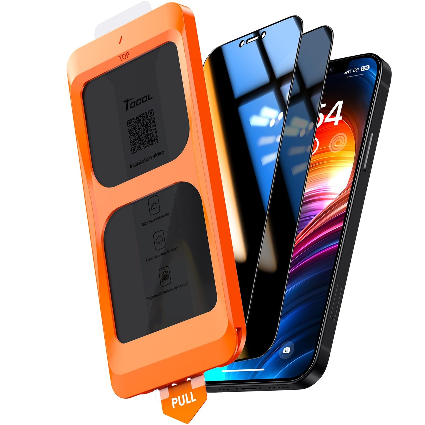 TOCOL for iPhone 12 Privacy Screen Protector