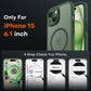 TOCOL for iPhone 15 Case, Compatible with MagSafe, Alpine Green