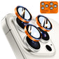 TOCOL for iPhone 15 Pro Max Camera Lens Protector/iPhone 15 Pro Camera Lens Protector Tempered Glass HD Individual Scratch Resistant Cover Accessories Case Friendly 2 Pack（Orange）