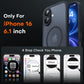 TOCOL for iPhone 16 Case, Compatible with MagSafe, Black