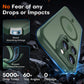 TOCOL Magnetic for iPhone 14 Pro Case, Upgraded Full Camera Protection, Compatible with Magsafe, Drop Protection, Translucent Matte Back Bumper Phone Cover 6.1-Inch, Alpine Green