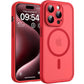 TOCOL for iPhone 15 Pro Case, Compatible with MagSafe, Red