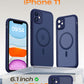 TOCOL for iPhone 11 Case, Compatible with MagSafe, Dark Blue