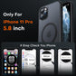 TOCOL For iPhone 11 Pro Case for Magsafe, Shockproof, Anti-Fingerprint, Scratch-Resistant, Translucent Back, Non-Slip, Matt, Magnetic Mobile Phone Case for iPhone 11 Pro, Black