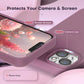 TOCOL 5 in 1 for iPhone 14 Case, with 2 Pack Screen Protector + 2 Pack Camera Lens Protector, Liquid Silicone Phone Case for iPhone 14, Lilac Purple