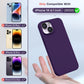 TOCOL for iPhone 14 Case, Slim Silicone Case for 14 6.1 Inch, Precise Fit, Anti-Slip, Drop Protection, Midnight Purple