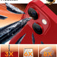 TOCOL Camera Lens Protector for iPhone 13 / iPhone 13 Mini Tempered Glass HD Individual Scratch Resistant Camera Cover Accessories Case Friendly 2 Pack（Red）