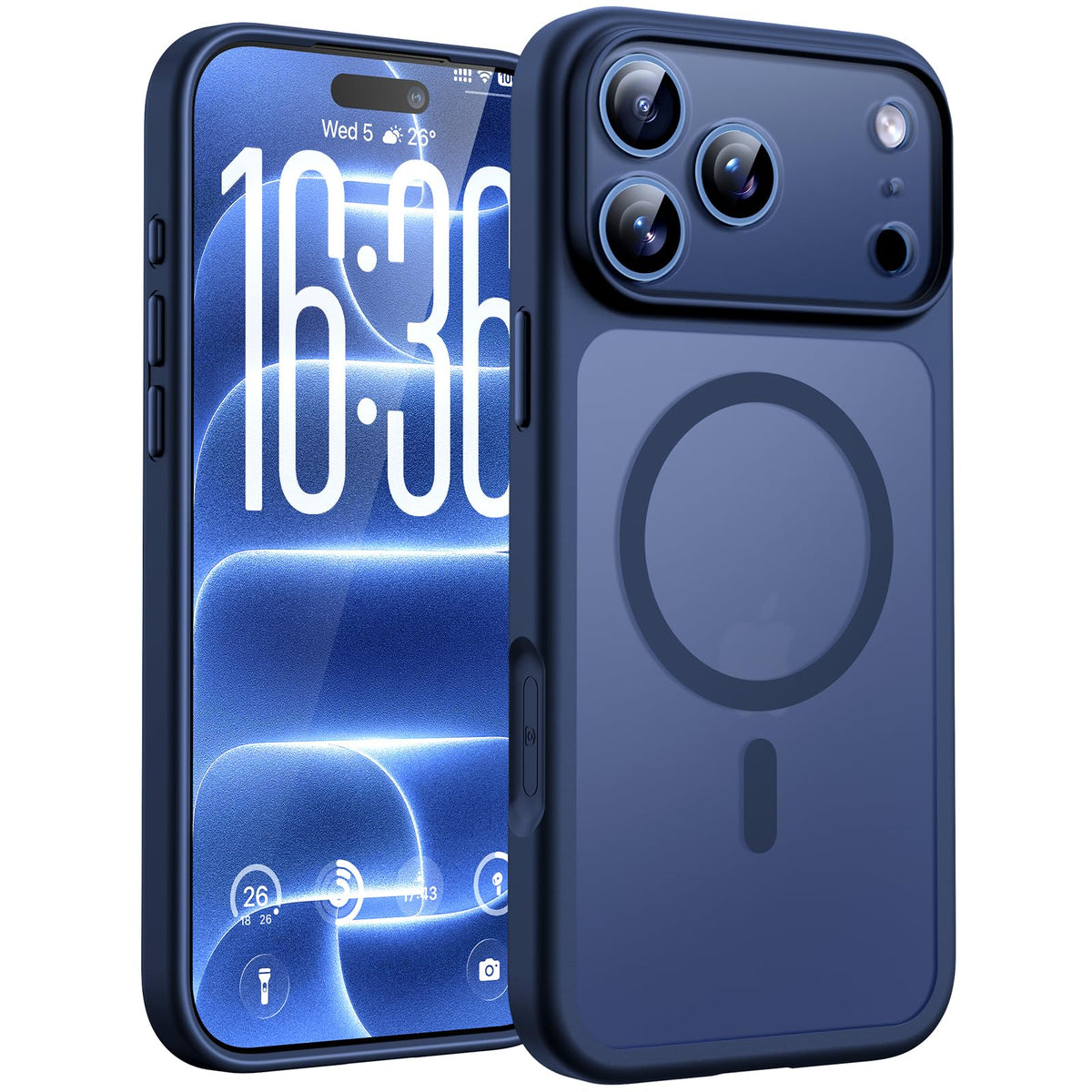 TOCOL for iPhone 18 Pro Max Case, Compatible with MagSafe, Dark Blue