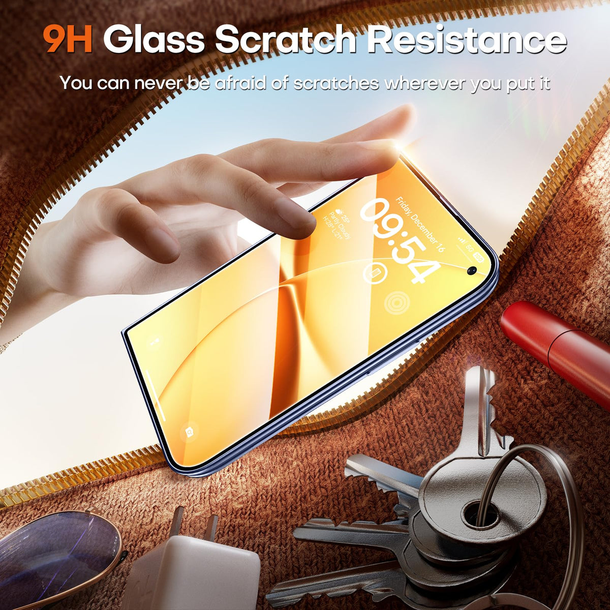TOCOL for iPhone Duo Screen Protector, Easy Installation