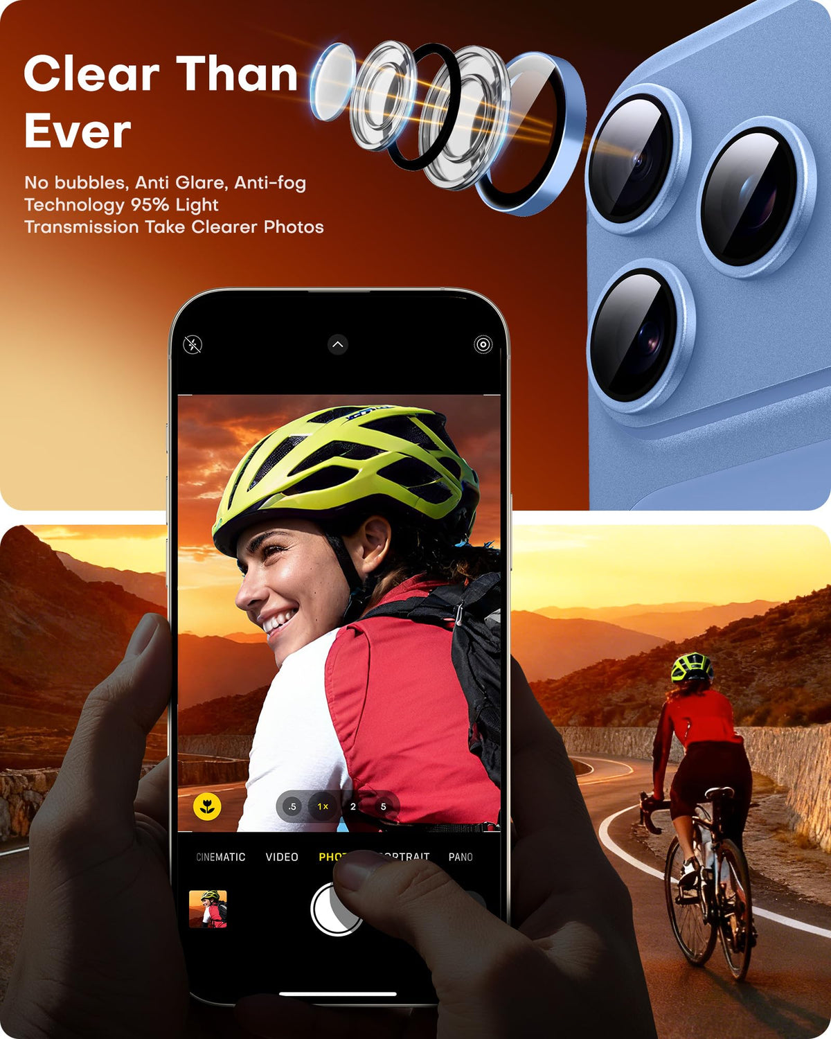TOCOL 2 Pack for iPhone 18 Pro Max / 18 Pro Camera Lens Protector