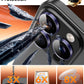 TOCOL for iPhone 15 Pro Max Camera Lens Protector/iPhone 15 Pro Camera Lens Protector Tempered Glass HD Individual Scratch Resistant Cover Accessories Case Friendly 2 Pack（Purple）