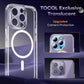 TOCOL Magnetic for iPhone 14 Pro Max Case Clear, Upgraded Full Camera Protection, Compatible with Magsafe, Drop Protection, Phone Cover for iPhone 14 Pro Max 6.7 inch (Clear)
