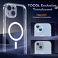 TOCOL Clear Magnetic for iPhone 14 Case 6.1-Inch, Fit for MagSafe, Upgraded [Full Camera Protection], [Never Yellowing] Protective HD Hard Shockproof Slim Phone Cover (Clear)