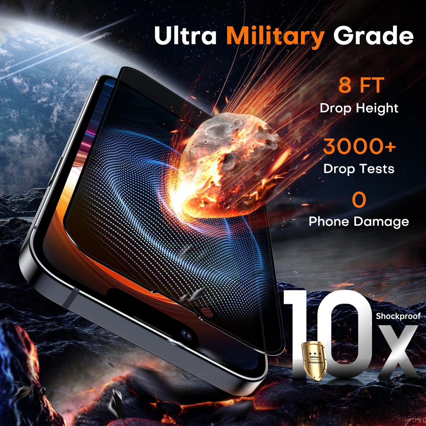 TOCOL for Galaxy S9 Privacy Screen Protector Easy Installation