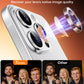 TOCOL for iPhone 15 Pro Max Camera Lens Protector/iPhone 15 Pro Camera Lens Protector Tempered Glass HD Individual Scratch Resistant Cover Accessories Case Friendly 2 Pack（Clear）