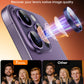 TOCOL for iPhone 14 Pro Max Camera Lens Protector/iPhone 14 Pro Camera Lens Protector Tempered Glass HD Individual Scratch Resistant Cover Accessories Case Friendly 2 Pack（Purple）
