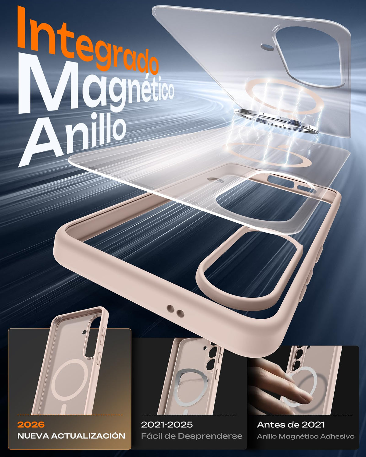 TOCOL for Samsung Galaxy S26 Case, Compatible with MagSafe, Desert