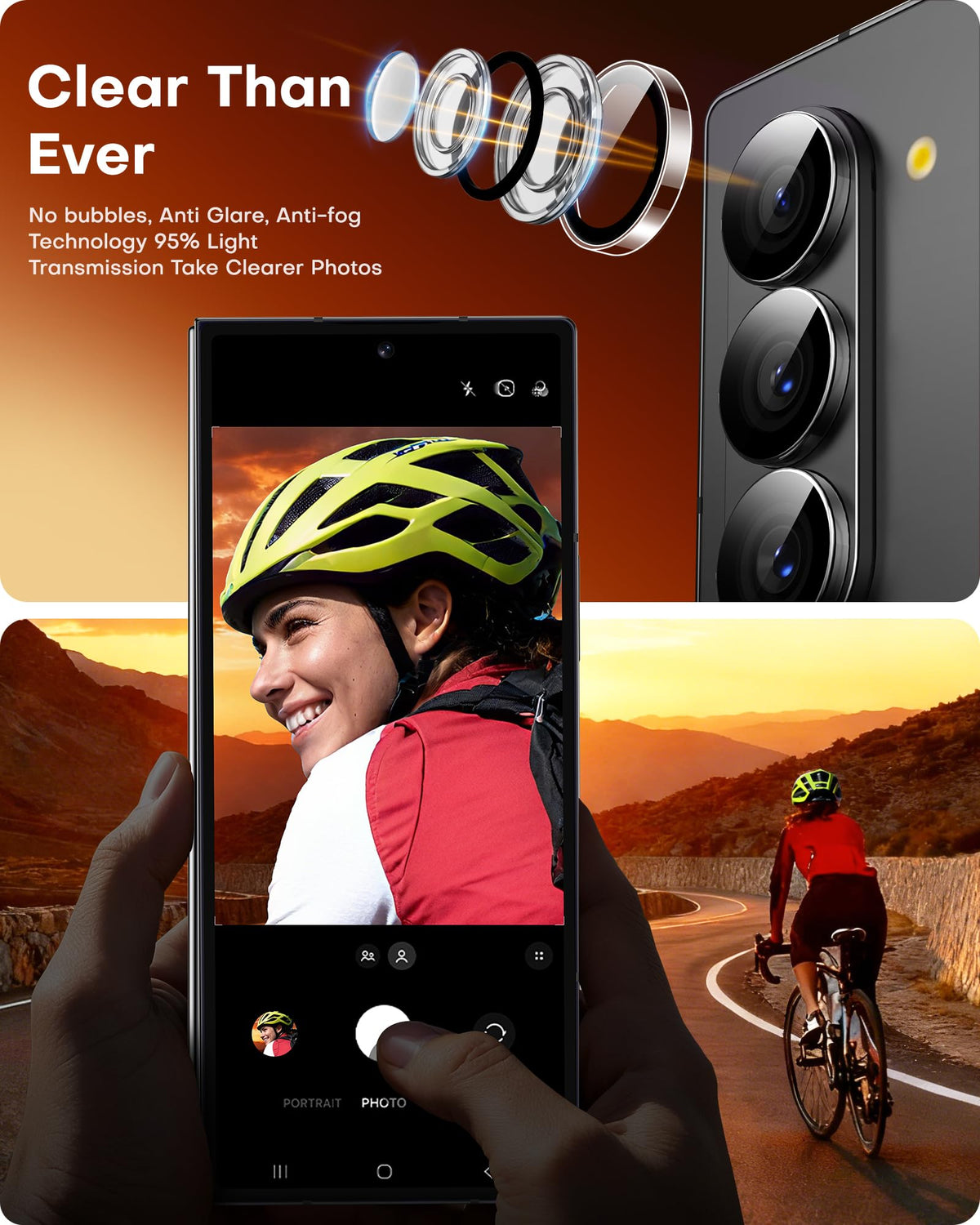 TOCOL 2 Pack for Samsung Galaxy Z Fold 8 Ultra Camera Lens Protector