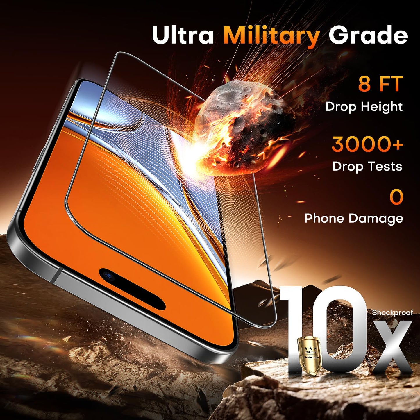 TOCOL for iPhone Air Screen Protector, Clear