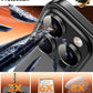 TOCOL Camera Lens Protector for iPhone 13 Pro Max/iPhone 13 Pro Tempered Glass HD Individual Scratch Resistant Camera Cover Accessories Case Friendly 2 Pack（Black）