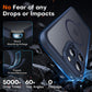 TOCOL Magnetic for iPhone 16 Pro Max Case 6.9-Inch, Fit for MagSafe, Upgraded [Full Camera Protection], [14FT Military Grade Drop Tested] Shockproof Translucent Matte Back Phone Cover (Dark Blue)