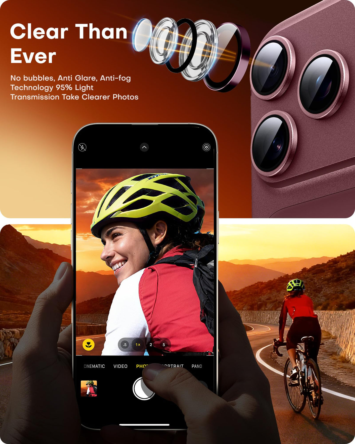TOCOL 2 Pack for iPhone 18 Pro Max / 18 Pro Camera Lens Protector