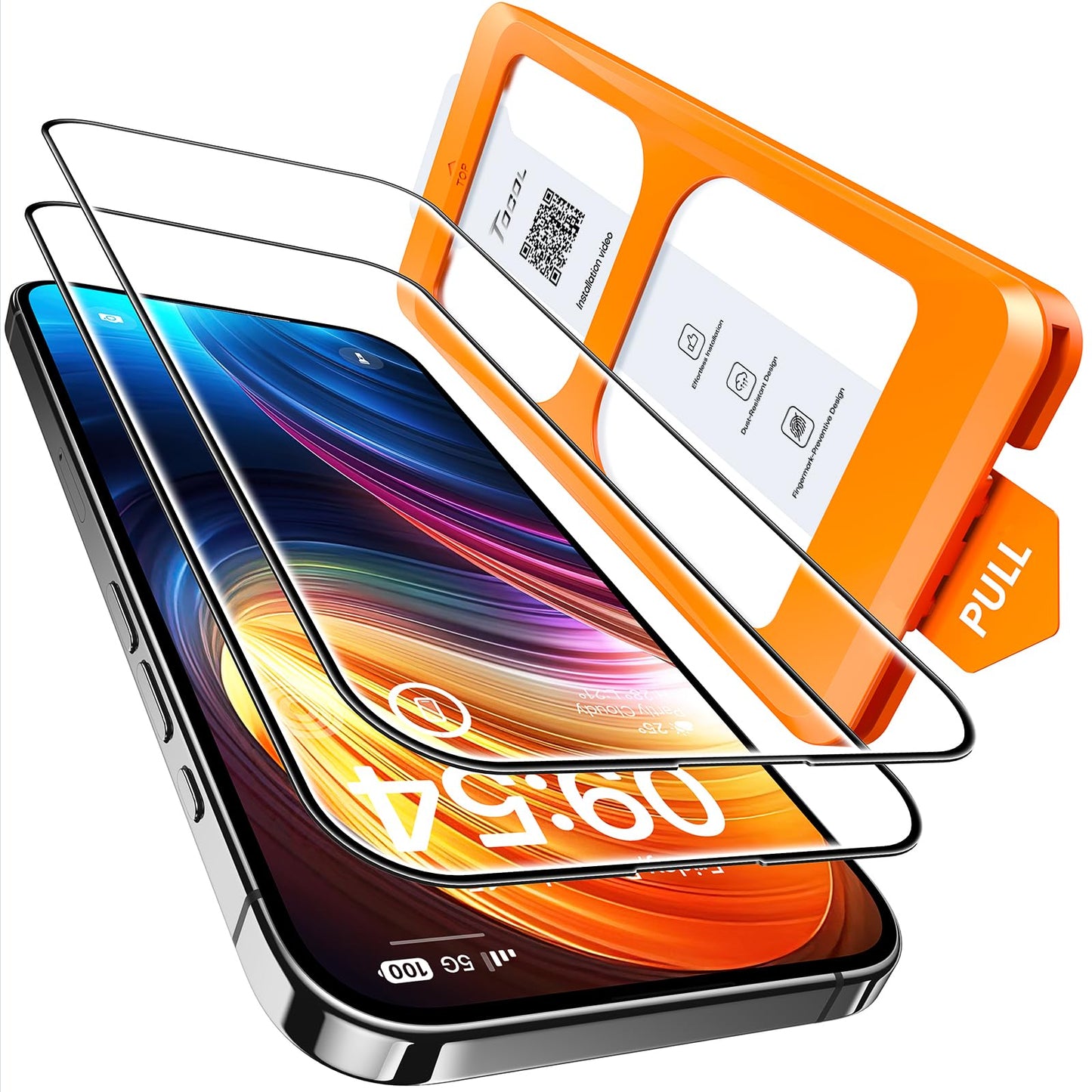 TOCOL for iPhone 16 Screen Protector, Clear