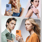 TOCOL for iPhone 13 Pro Case, Compatible with MagSafe, Orange