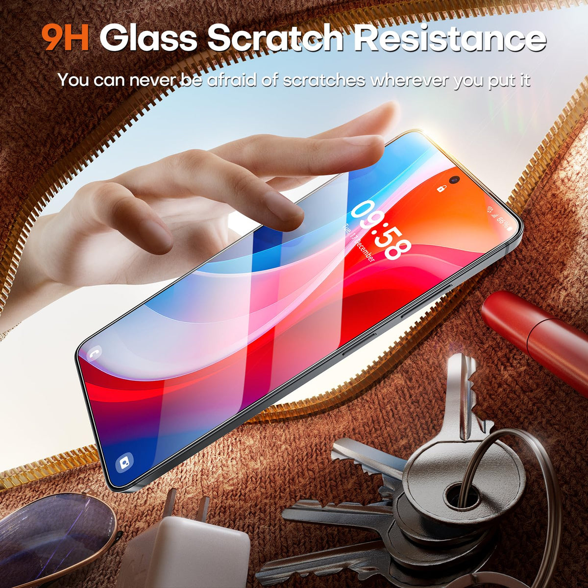 TOCOL for Samsung Galaxy S26 FE Screen Protector, Easy Installation