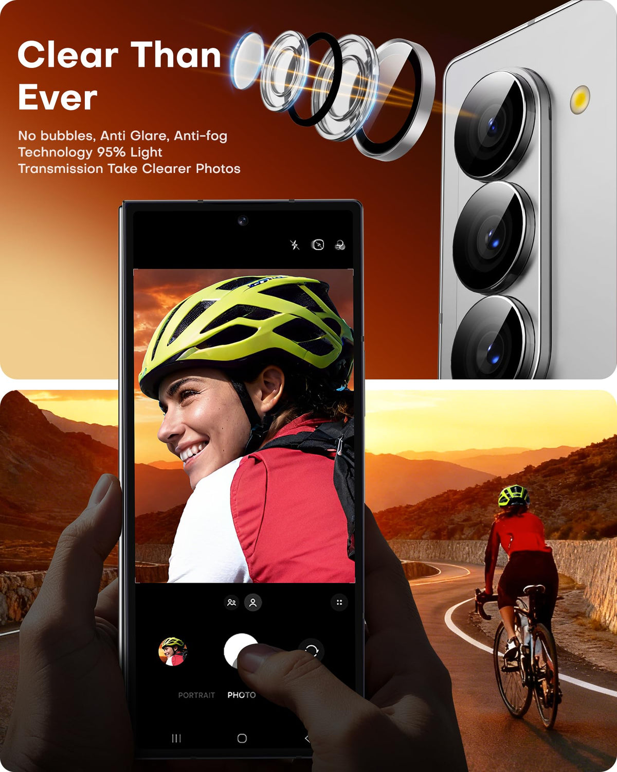 TOCOL 2 Pack for Samsung Galaxy Z Fold 8 Ultra Camera Lens Protector