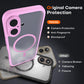 TOCOL Magnetic for iPhone 16 Plus Case 6.7-Inch, Fit for MagSafe, Upgraded [Full Camera Protection], [14FT Military Grade Drop Tested] Shockproof Slim Translucent Matte Back Phone Cover (Pink)