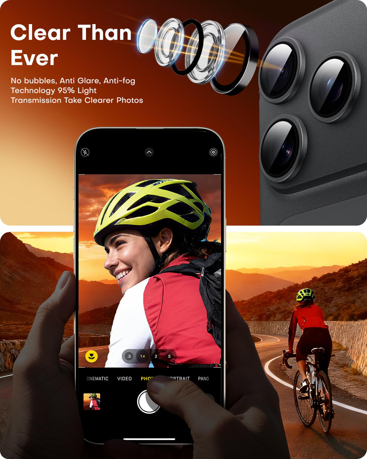 TOCOL 2 Pack for iPhone 18 Pro Max / 18 Pro Camera Lens Protector